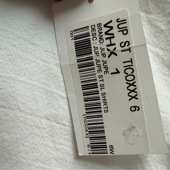 Jupe by Jackie x Comme Des Garçons White Floral Embroidered Button-Up Shirt - Picture 7 of 9